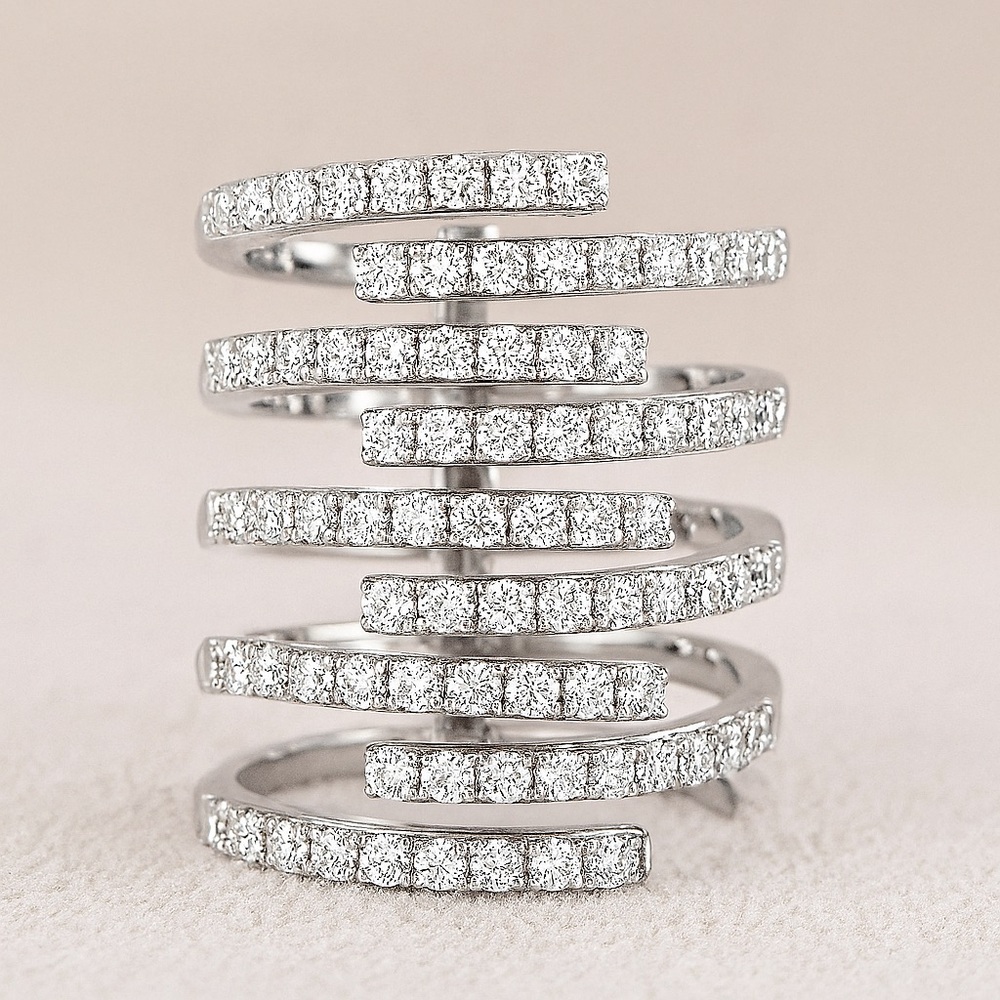 14k White Gold Embrace Ring - Picture 10 of 10